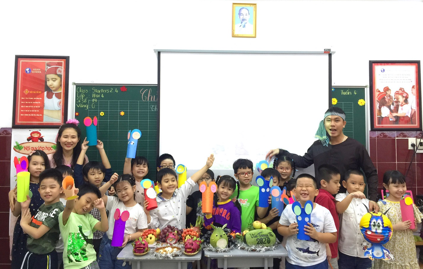 Trở về không khí Tết Trung thu truyền thống cùng học sinh Asian School