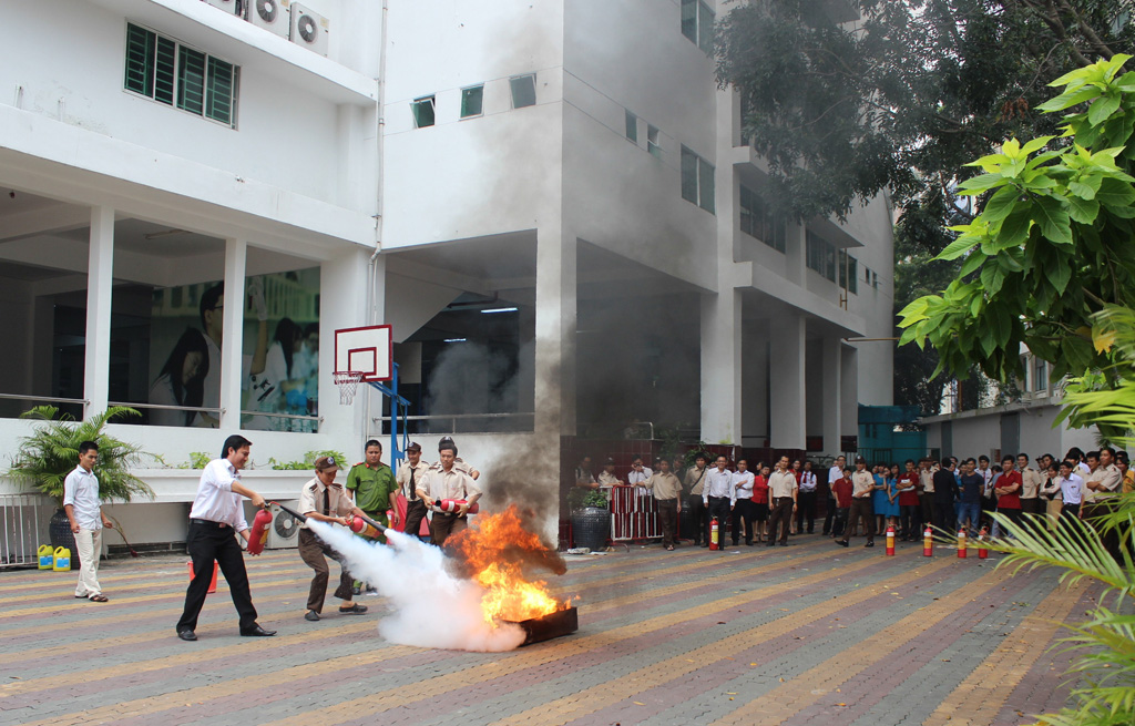 Practice using extinguishers