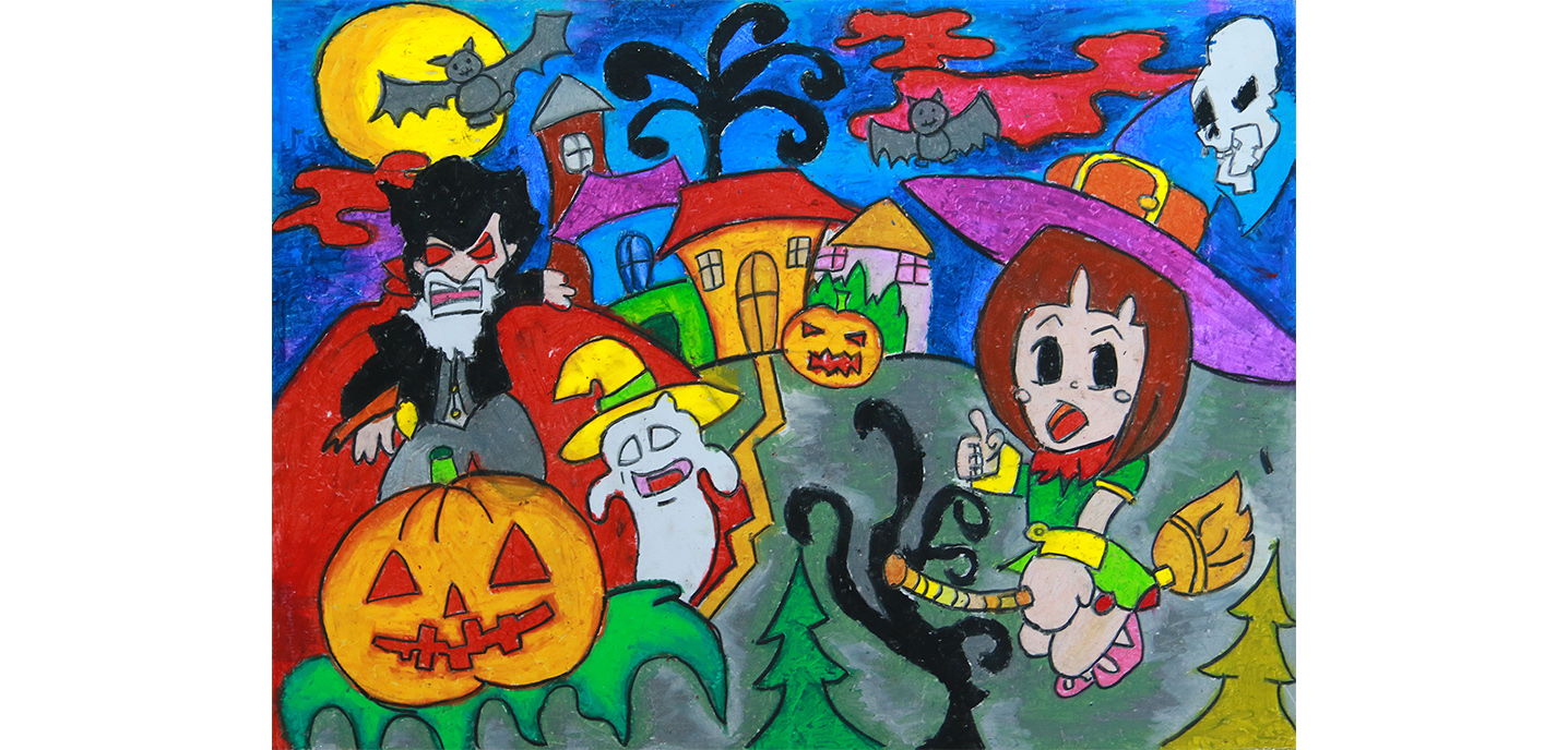 Tranh vẽ "Lễ hội Halloween 2019" - Tranh vẽ số 14