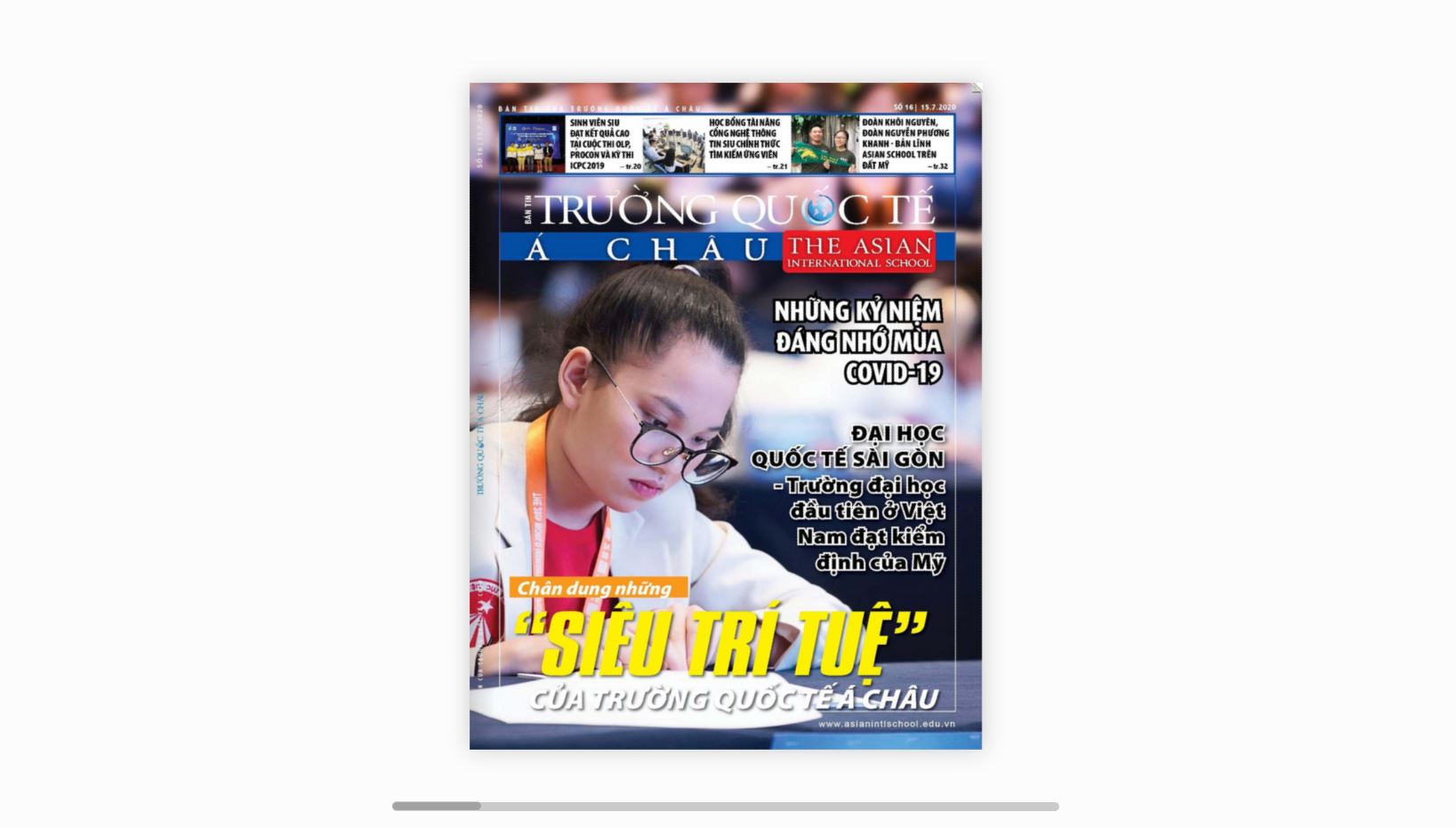 The Asian International School Newsletter - No.16<img src='/App_Themes/Default/Images/iconnew.gif' alt='' />