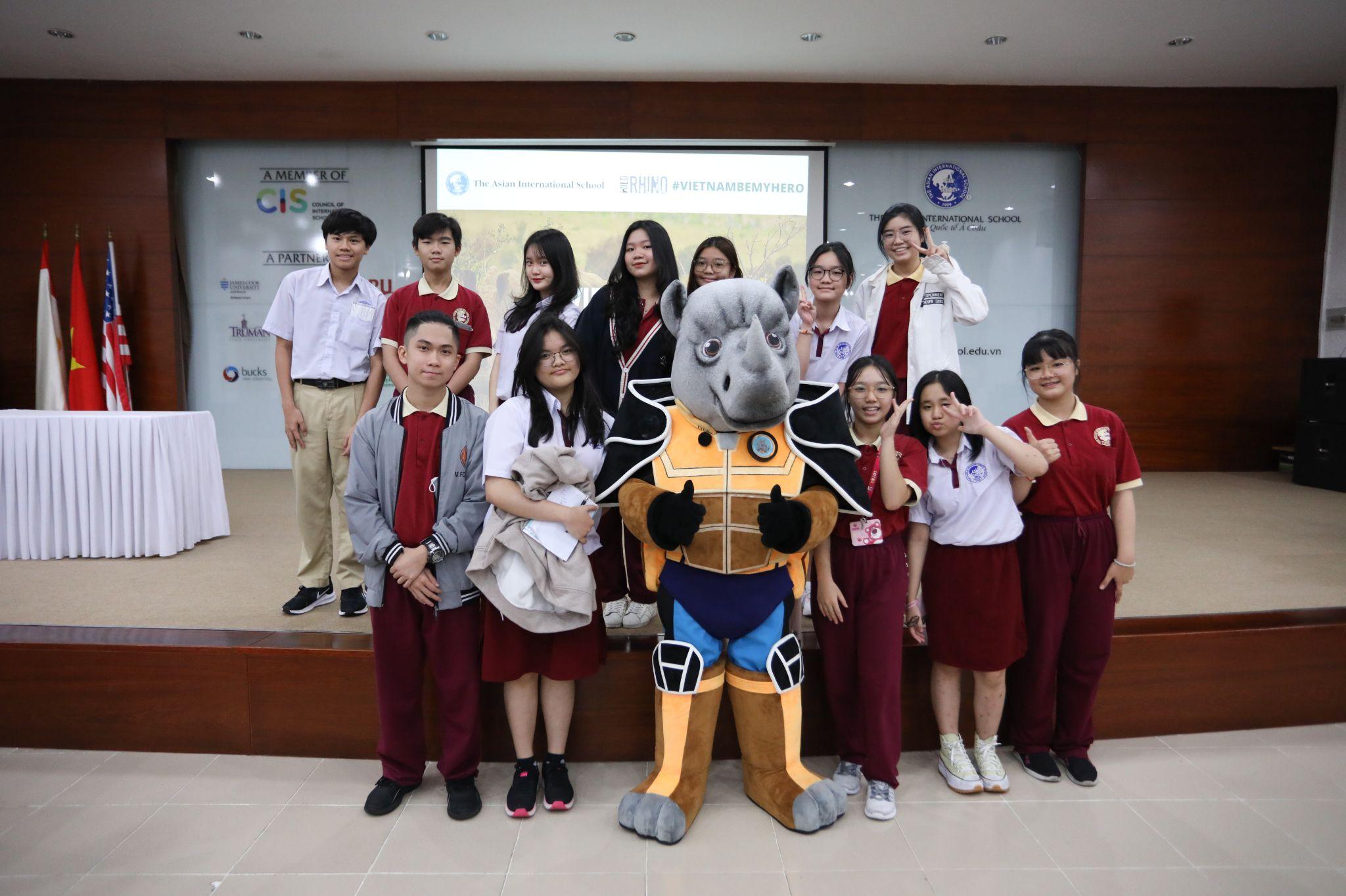 Học sinh Asian School chung tay bảo vệ tê giác<img src='/App_Themes/Default/Images/iconnew.gif' alt='' />