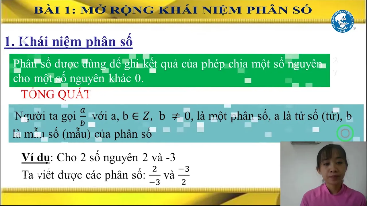 Mở rộng khái niệm phân số - GV: Lương Thị Hoài Linh I Toán học 6