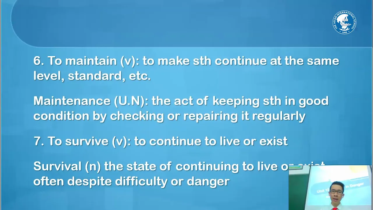 Unit 10: Nature in danger - Teacher: Pham Quoc Thien l English 11