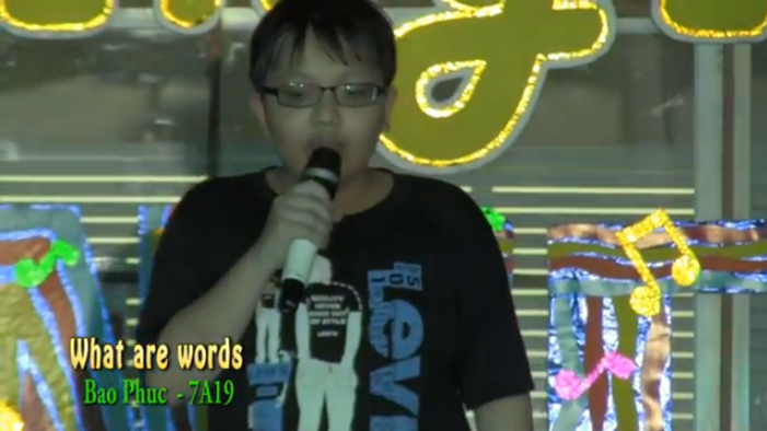 AHS Idol 2012-2013 - Cong Hoa Campus (What are words - Bảo Phúc (7A19))